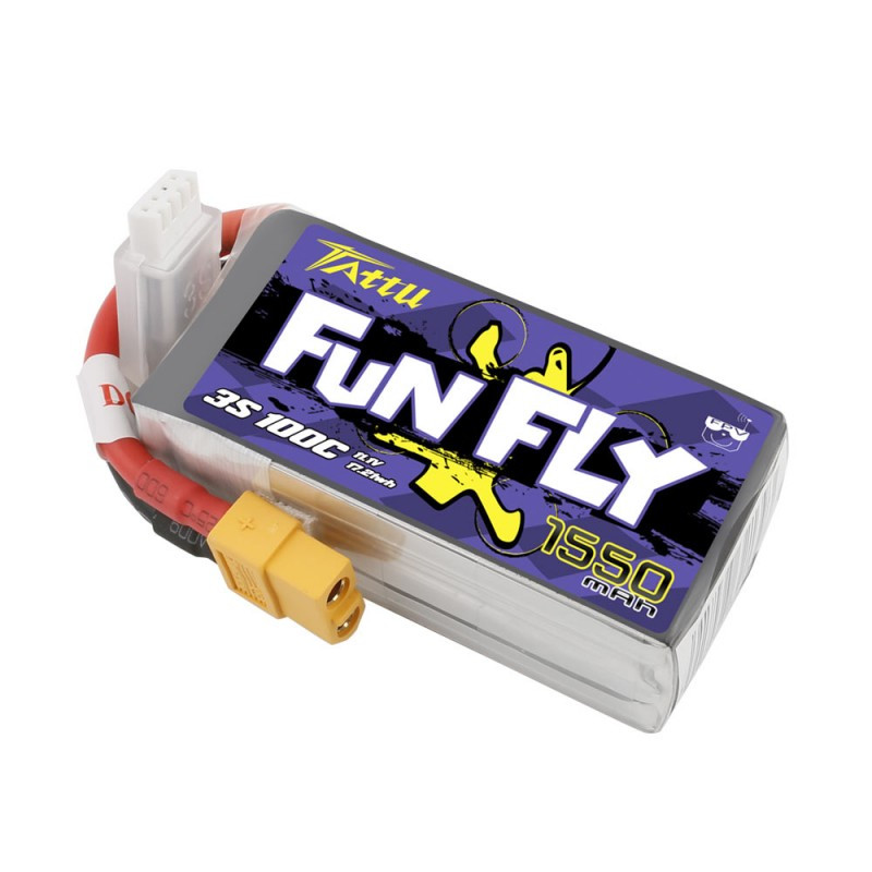TATTU FunFly LiPo Series – 3S 1550mAh 11,1V 3S1P (100C)