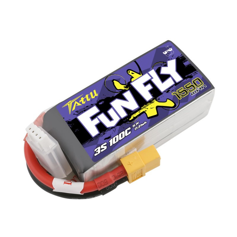 TATTU FunFly LiPo Series – 3S 1550mAh 11,1V 3S1P (100C)