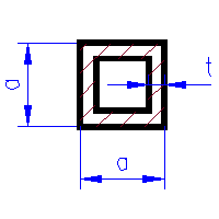 Jekl čtverec mosaz 1.6x1.6mm (SSB1M)