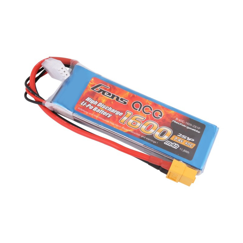 Gens ACE LiPo - 2S 1600mAh 7,4V 2S1P (40C) XT60
