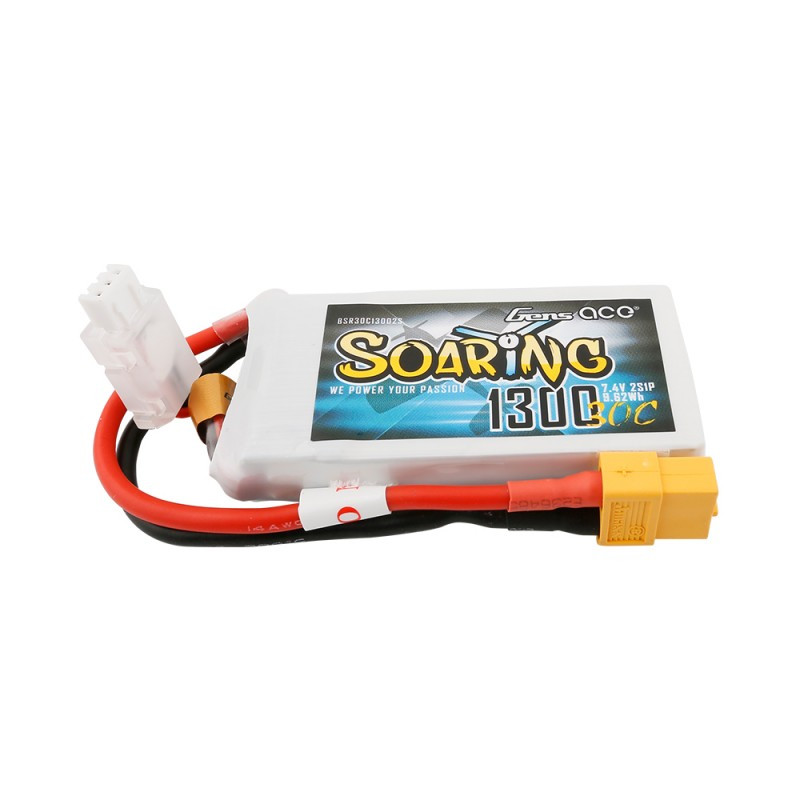 Gens ACE Soaring LiPo - 2S 1300mAh 7,4V 2S1P (30C) XT60 Plug