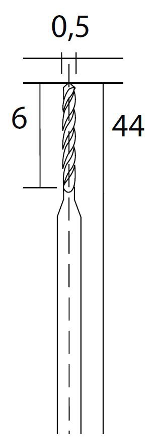 HSS – Vrtáky 0,5 Proxxon (28864)
