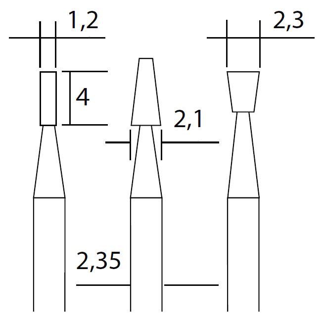 Tvrdokovové frézy Proxxon (28752)