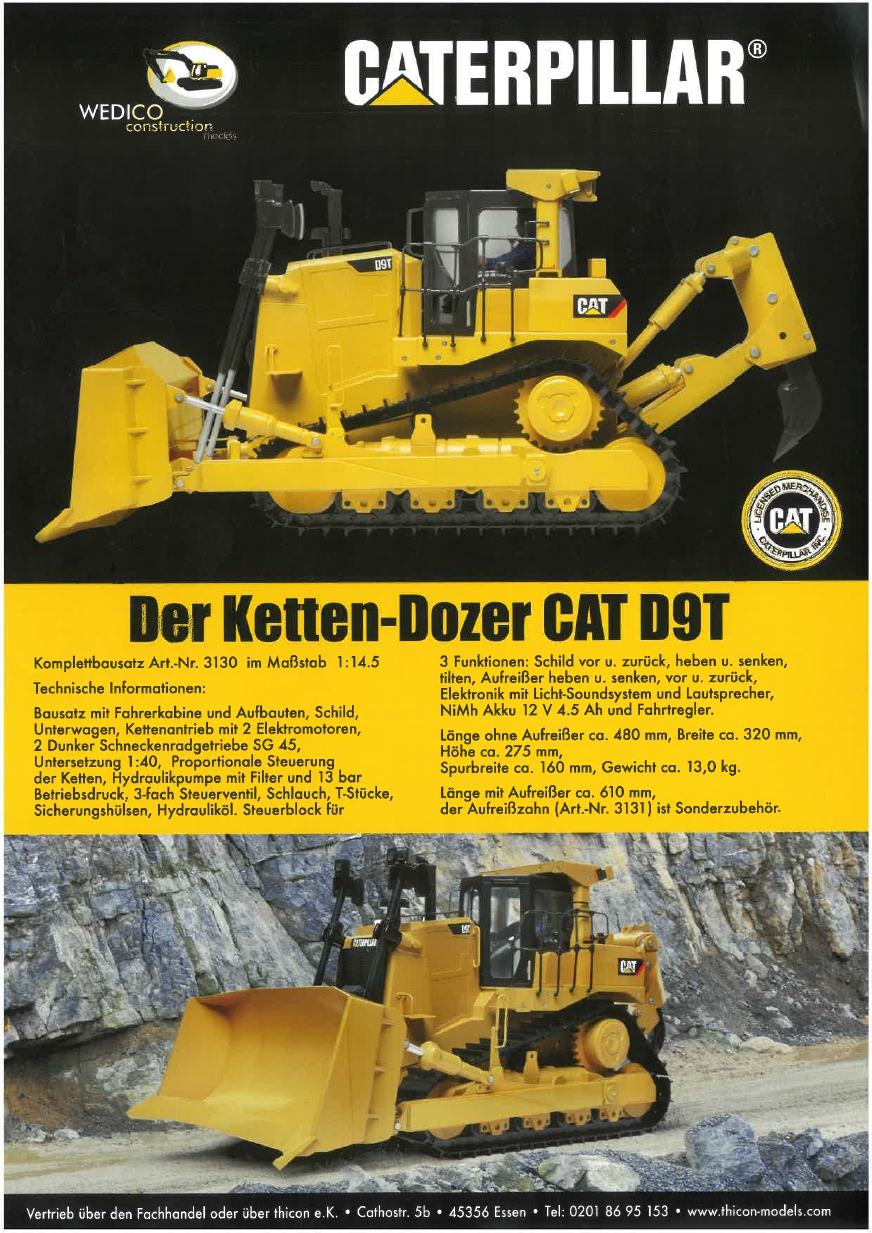 CAT D9T buldozer-s rozrývačem