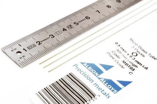 Trubka TELESKOPICKÁ ø4,8-0,35 mosaz