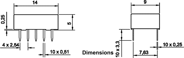 Relé bistabilní AZ850P2-12