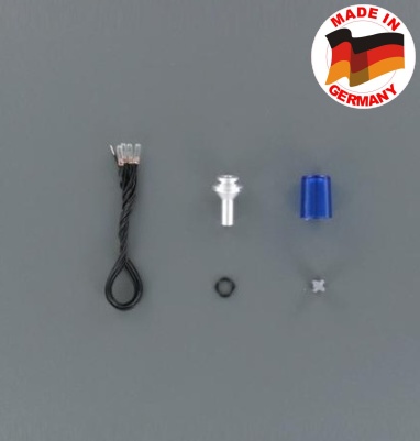 MAJÁK prům.10 4-žárovkový montáž na tyč MODRÝ