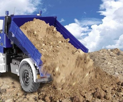 MERCEDES UNIMOG komplet vč. RC modrý