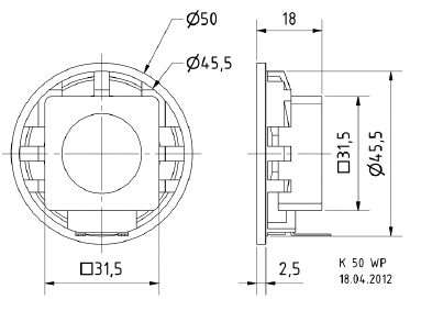 Miniaturní reproduktor VISATON 16 Ohm, 3 W