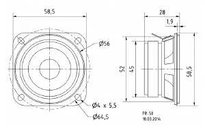 Miniaturní reproduktor VISATON 4 Ohm, 10 W