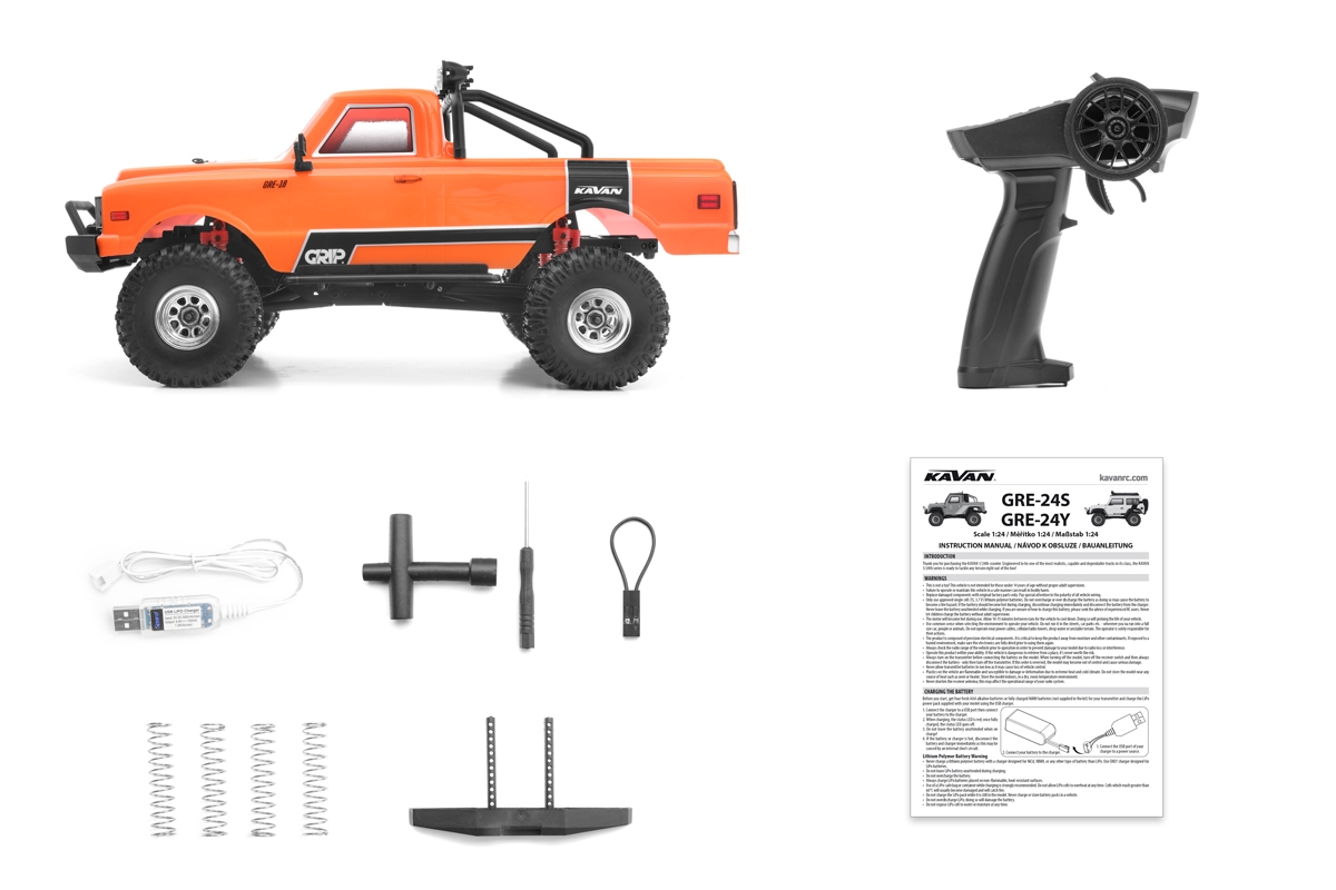 RC Expediční speciál CRAWLER RTR 1:18 oranžový