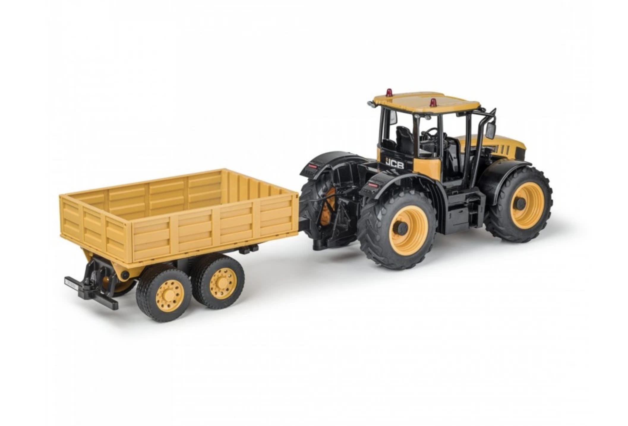 RC Traktor JCB s vlečkou 1/16 žlutý