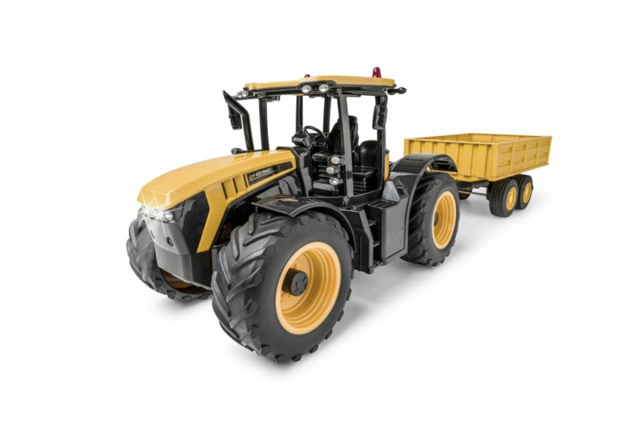 RC Traktor JCB s vlečkou 1/16 žlutý