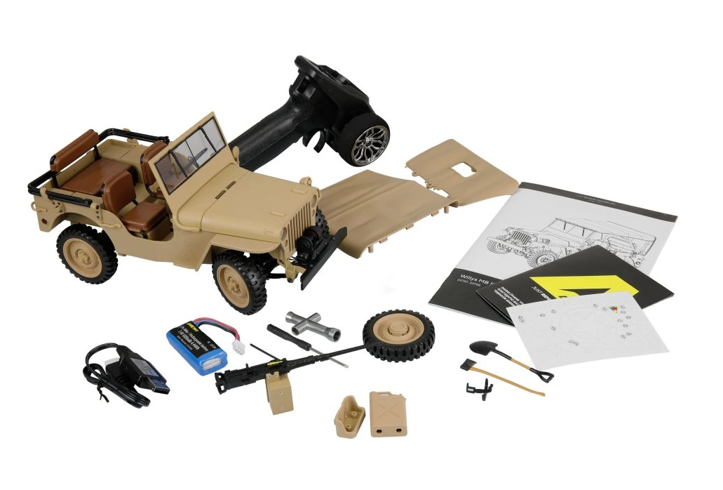 JEEP WILLYS 1/14 RC RTR béžový