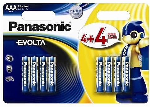 Baterie mikrotužková AAA / R3 1,5V alkalická Panasonic EVOLTA