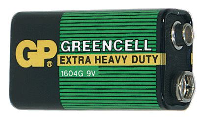 Baterie 9V (6F22) zinko-uhlíková GP Greencell