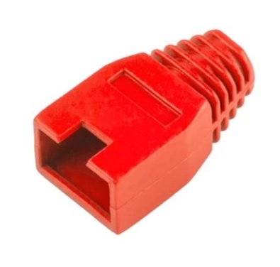 Kryt gumový pro konektor RJ45, červený