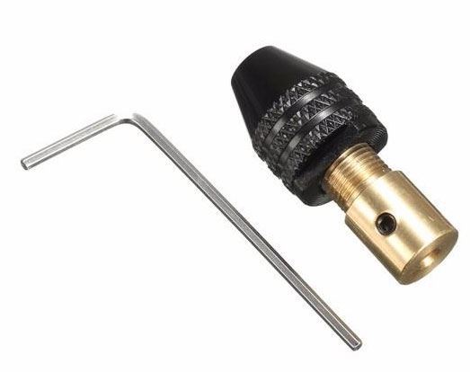 Tříčelisťové kovové sklíčidlo 0,3 - 3,5 mm, hřídel 2,3 mm