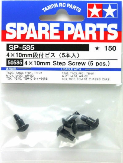 Tamiya Samořezný šroub s osazením 4x10mm (50585)