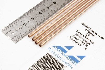 Trubka ø 3,0 - 0,45 měď (CT3M)