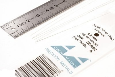 Tyč Pakfong kruhového průřezu ø 0.2 mm (NSR02)