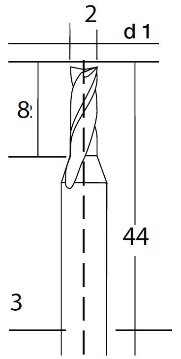 Tvrdokovová fréza Proxxon spiral.(28759)