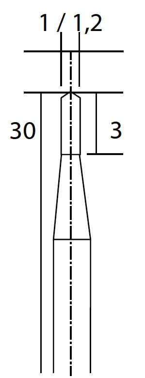 Tvrdokovové mikrovrtáky Proxxon kopinaté (28320)