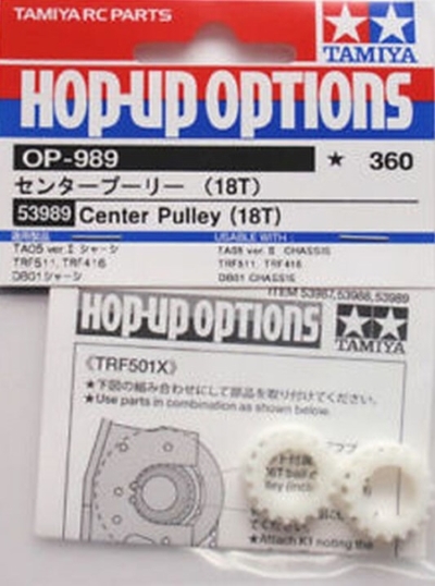 Tamiya Kola řemenice ozubená 18T DB01, TA05, TRF (53989)