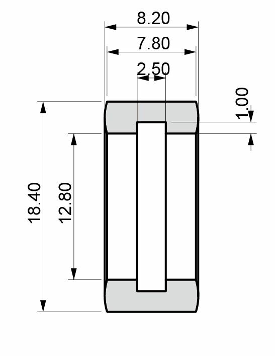 Pneu FARO 18,5 x 8,2, slick, přední Pneumatiky autodráha ITES