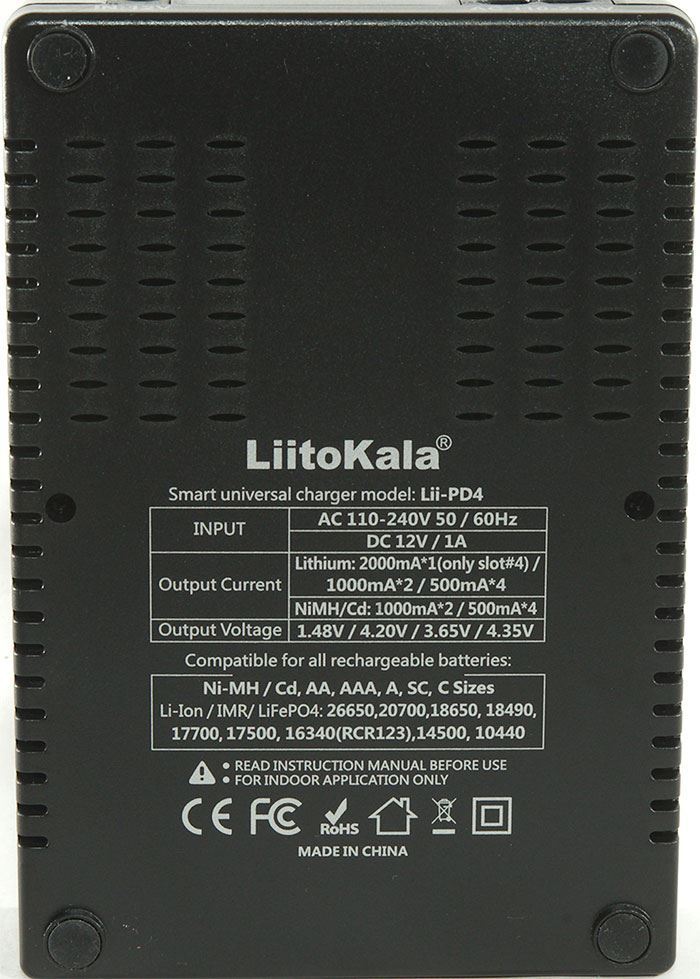 Mikroprocesorová nabíječka LiitoKala Lii-PD4, 1-4x pro Li-Ion, Li-pol, Ni-MH, Ni-Cd
