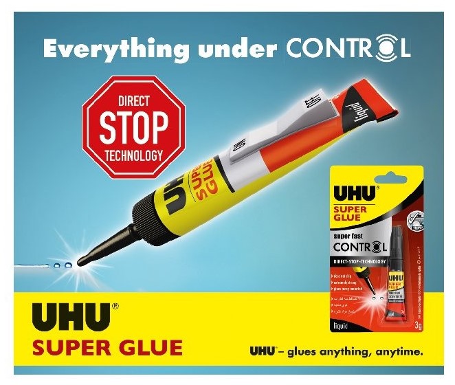 UHU Super Glue CONTROL 3g sekundové