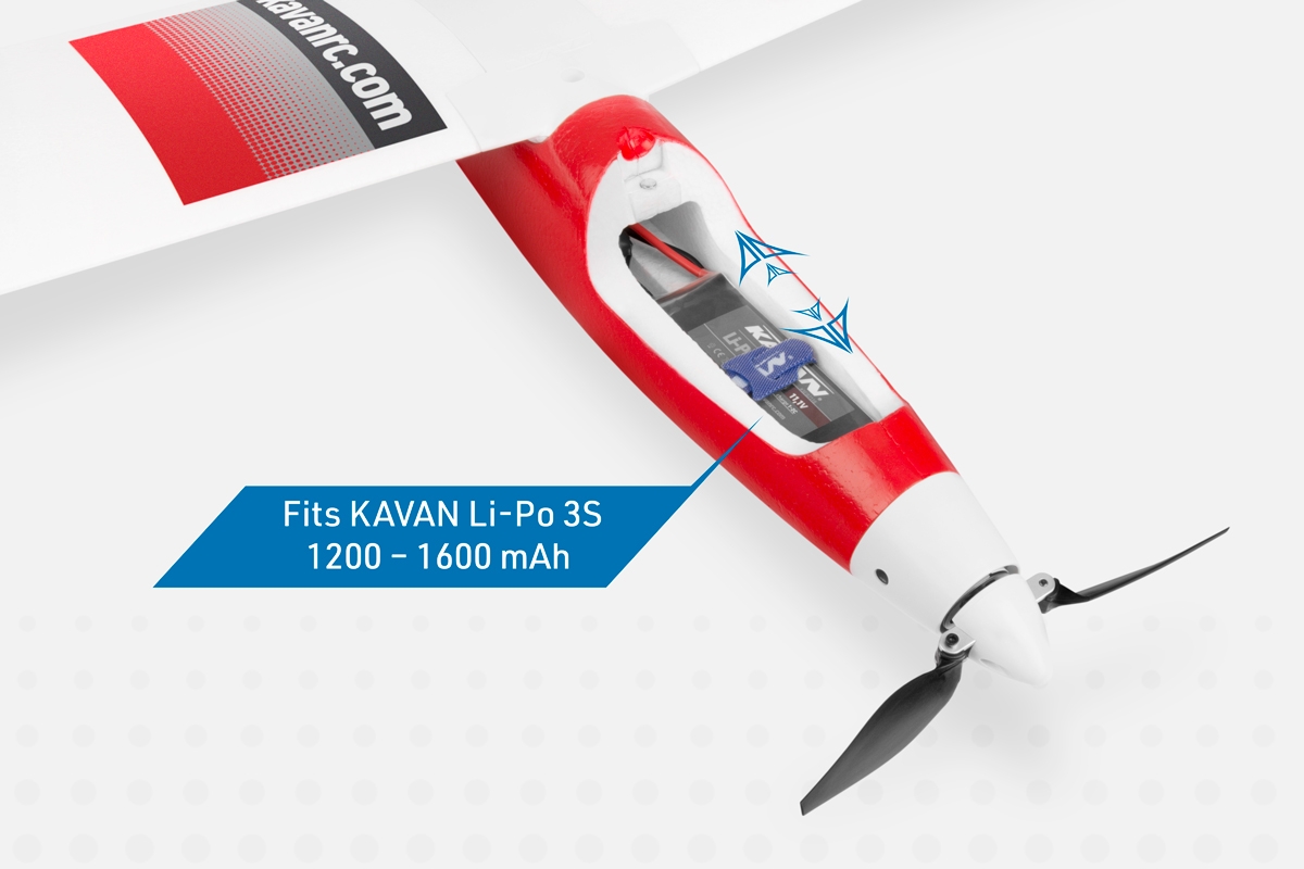Falke 1800mm ARF - červená