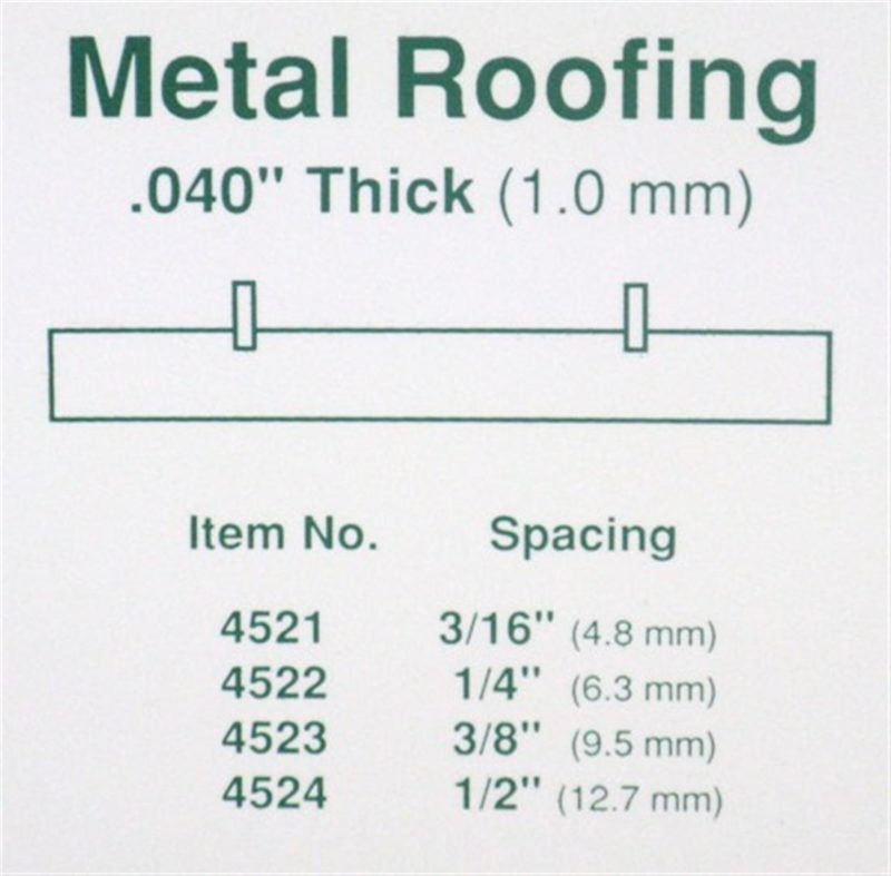 Deska s drážkami - plechová střecha s vystupujícími švy (EV4522)