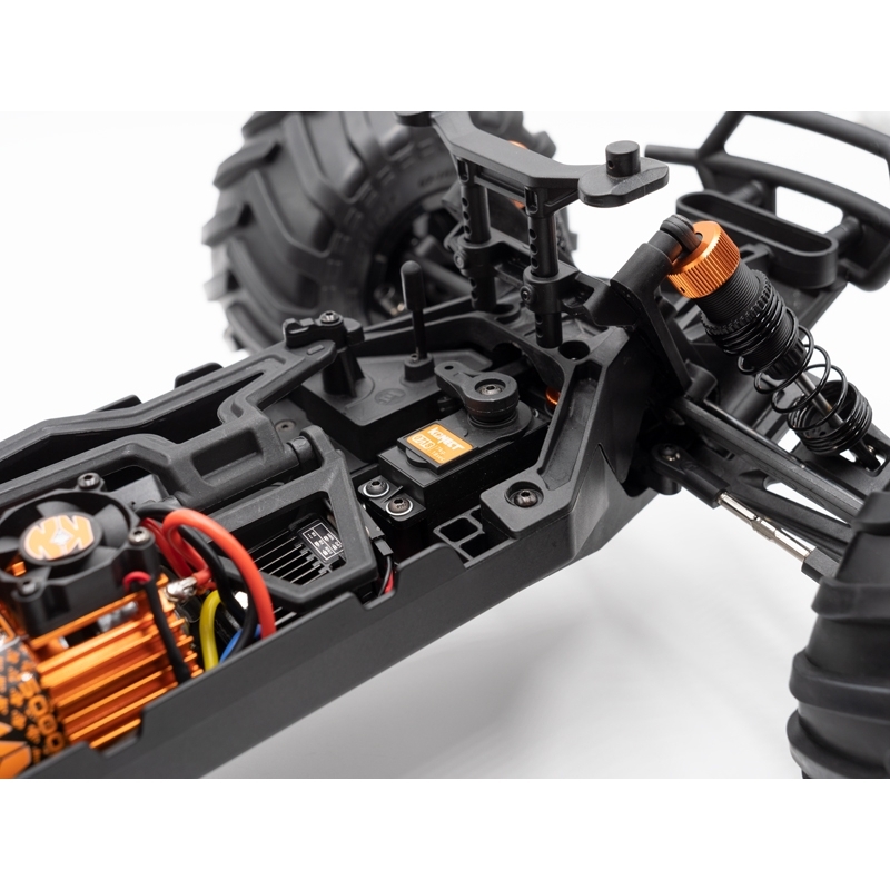 ROGUE TERRA RTR 1:10 Brushed/stejnosměrný motor Monster Truck 4WD, žlutá verze