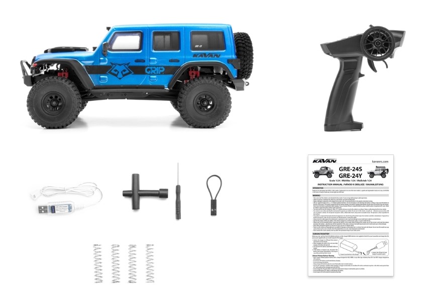 RC Expediční speciál GRE-18B CRAWLER RTR 1:18 modrý