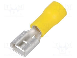 Faston plochý krimpovací 6,3 mm dutinka 4,0-6,0 mm²