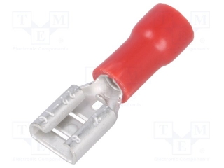 Faston plochý krimpovací 4,8 mm dutinka 0,5-1,0 mm²