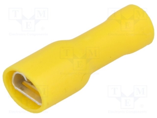 Faston plochý krimpovací 6,3 mm dutinka 4,0-6,0 mm²