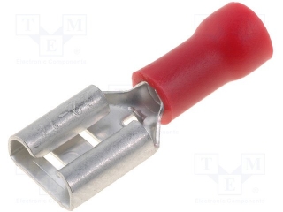 Faston plochý krimpovací 6,3 mm dutinka 0,5-1,0 mm²