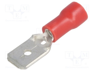 Faston plochý krimpovací 6,3 mm zástrčka 0,5-1,0 mm²