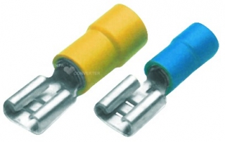 Faston plochý krimpovací 9,5x1,2 mm dutinka 4,0-6,0 mm²