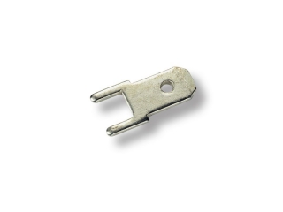 Faston plochý 6,3x0,8 mm zástrčka DPS kolmá nízká