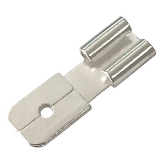 REDUKCE faston plochý 4,8 mm dutinka / 6,3 mm zástrčka