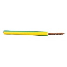 Vodič izolovaný měděný lanko 1,0 mm² zeleno-žlutý