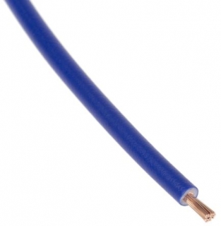 Vodič izolovaný měděný lanko 2,5 mm² modrý