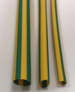 Bužírka smršťovací - 3.2 mm / 1.6 mm žlutozelená, délka 1000 mm