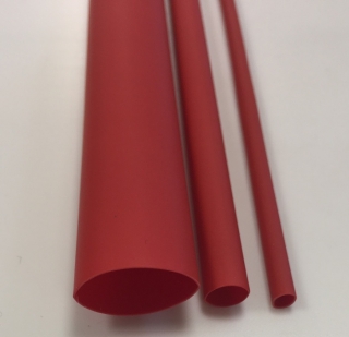 Bužírka smršťovací - 4.8 mm / 2.4 mm červená, délka 1000 mm