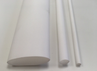 Bužírka smršťovací - 6.4 mm / 3.2 mm bílá, délka 1000 mm