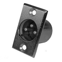 XLR vidlice 3PIN panelová