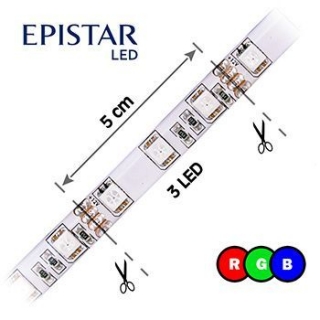 LED pásek 60LED/m, 5050, IP65, RGB, 12V